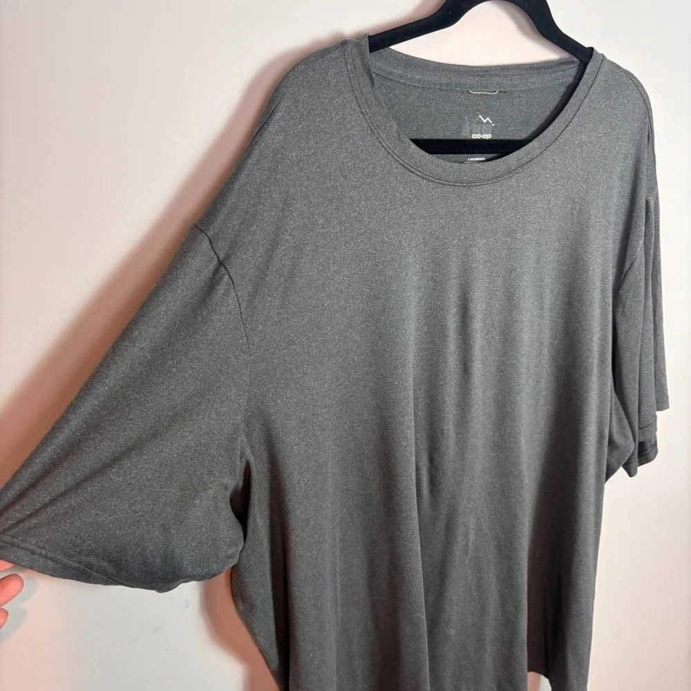 REI CO-OP Mens Grey Stretch Short Sleeve Tee size 3XL Classic Baselayer outdoors